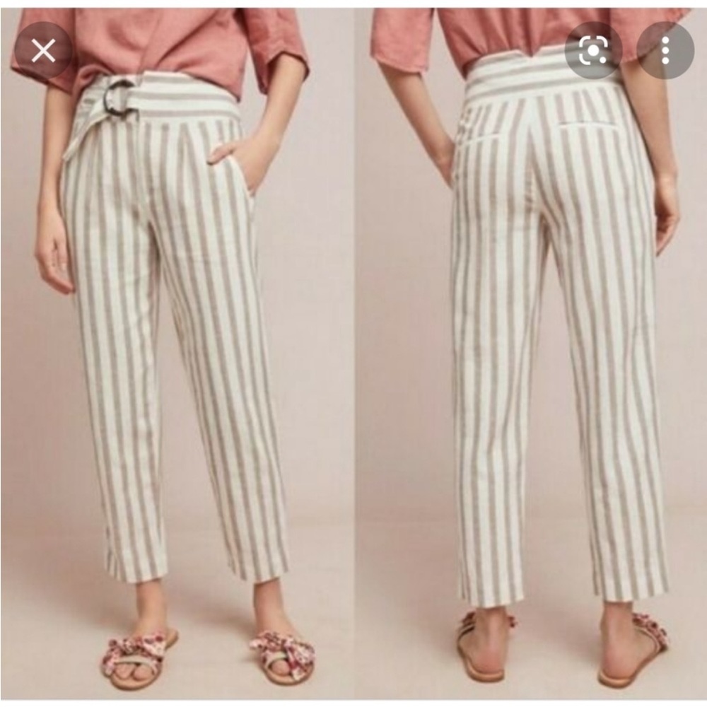 Anthropologie Oasis Striped Pants
